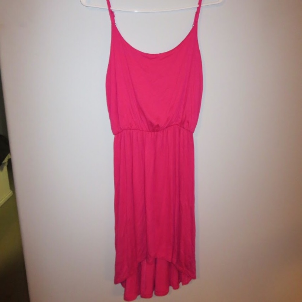 Pink high low dress